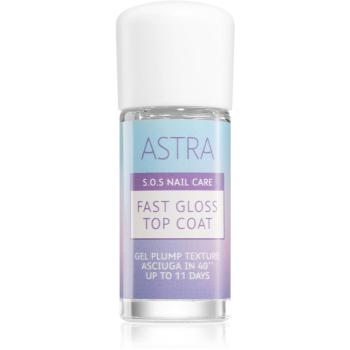 Astra Make-up S.O.S Nail Care Fast Gloss Top Coat vrchní lak na nehty pro dokonalou ochranu a intenzivní lesk 12 ml