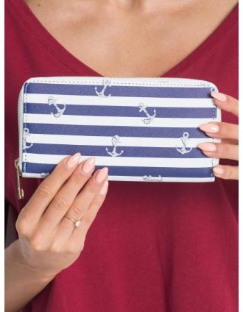 Dámská peněženka  OLIVE námořnicky modrá a bílá 
