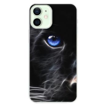 Odolné silikonové pouzdro iSaprio - Black Puma - iPhone 12 mini