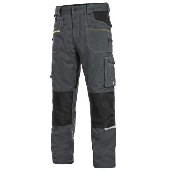 Canis Montérkové kalhoty do pasu CXS STRETCH - Tmavě šedá / černá | 62