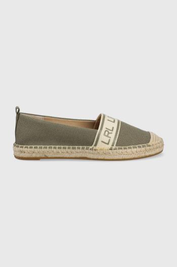 Espadrilky Lauren Ralph Lauren Caylee zelená barva