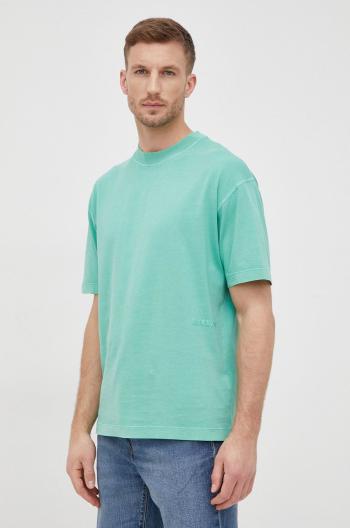 Bavlněné tričko Liu Jo zelená barva