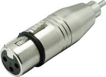 XLR adaptér Kash 55061, XLR zásuvka - cinch zástrčka, mono, pólů 3, 1 ks