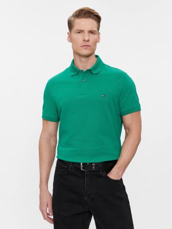 Tommy Hilfiger pánské zelené polo tričko - XXL (L4B)