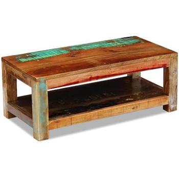 Konferenční stolek masivní recyklované dřevo 90x45x35 cm (243322)