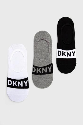 Ponožky Dkny (3-pack) pánské, šedá barva