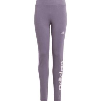 adidas LINEAR LEGGINGS Dívčí legíny, vínová, velikost