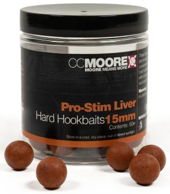 Cc moore tvrzené boilie pro-stim liver hard hookbaits - 15 mm 50 ks