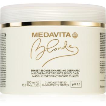 Medavita Blondie Sunset Blonde Enhancing Deep Mask hloubková maska pro teplé odstíny blond 500 ml