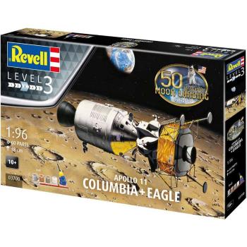 Revell Gift-Set Apollo 11 Columbia & Eagle 50 Years Moon Landing 1:96