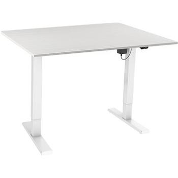 AlzaErgo Table ET2.1 bílý + deska TTE-12 120x80cm bílý dub (BUN)