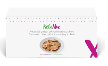 KetoMix Proteinové chipsy s příchutí smetany a cibule (4porce)