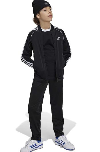 Dětská mikina adidas Originals SST TRACK TOP černá barva, s aplikací, IX7628