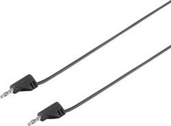 VOLTCRAFT MSB-200 měřicí kabel [lamelová zástrčka 2 mm - lamelová zástrčka 2 mm] černá, 0.60 m