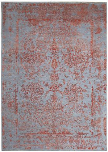 Diamond Carpets koberce Ručně vázaný kusový koberec Diamond DC-JK ROUND Silver/orange - 245x305 cm Oranžová