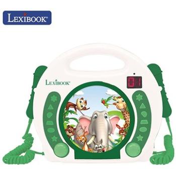 Lexibook Zvířátka Přenosný CD přehrávač se 2 mikrofony pro zpívání (3380743084558)