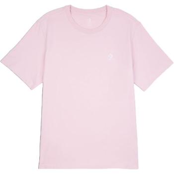 Converse CLASSIC LEFT CHEST SS TEE Pánské tričko, růžová, velikost L