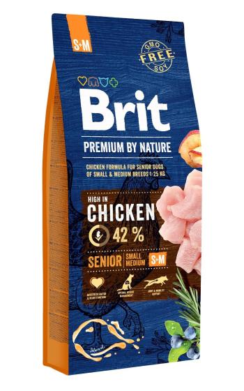 BRIT dog Premium By Nature SENIOR S+M - 15kg