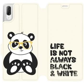 Flipové pouzdro na mobil Sony Xperia L3 - M041S Panda - life is not always black and white (5903226815203)