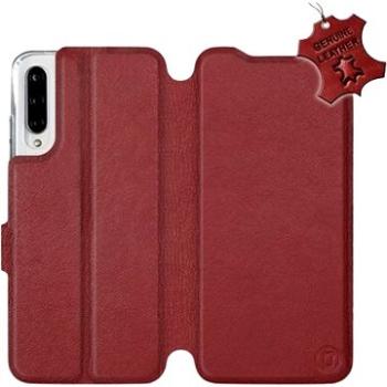 Flip pouzdro na mobil Xiaomi Mi A3 - Tmavě červené - kožené -   Dark Red Leather (5903226953592)