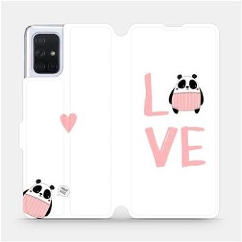 Flipové pouzdro na mobil Samsung Galaxy A71 - MH09S Panda LOVE (5903516148080)