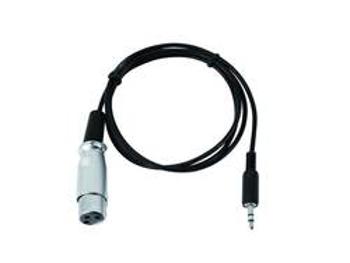 DMX OUT kabel Eurolite 51916210 jack 3,5 mm / XLR, 1.00 m, černá