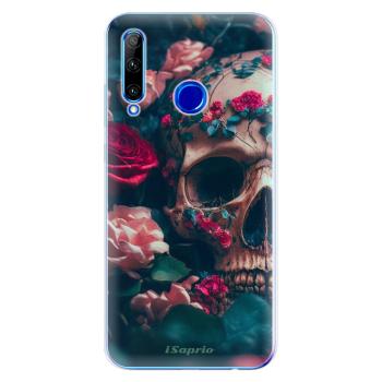 Odolné silikonové pouzdro iSaprio - Skull in Roses - Huawei Honor 20 Lite