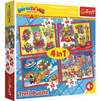 Trefl Puzzle Super Things: Tajní špióni 4v1 (35,48,54,70 dílků) (5900511343762)