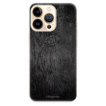 Odolné silikonové pouzdro iSaprio - Black Wood 13 - iPhone 13 Pro