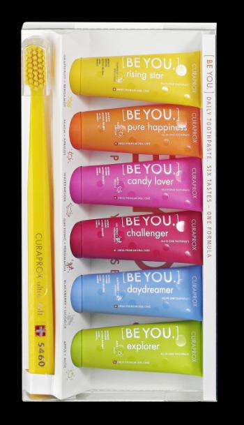 Curaprox BE YOU Combipack set Zubní kartáček CS 5460 + Zubní pasta 6 x 10 ml