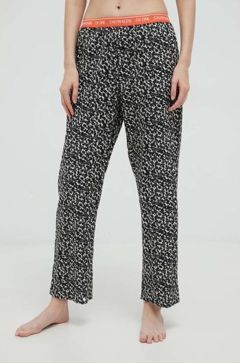 Bavlněné pyžamové kalhoty Calvin Klein Underwear černá barva