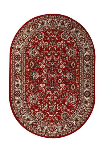 Sintelon koberce Kusový koberec Teheran Practica 59/CVC ovál - 200x290 cm Červená
