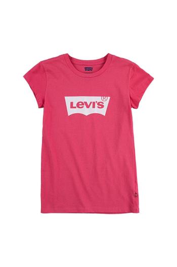 Dětské tričko Levi's růžová barva