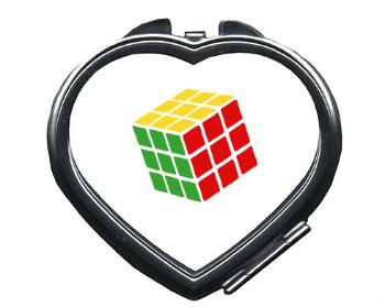 Zrcátko srdce Rubikova kostka