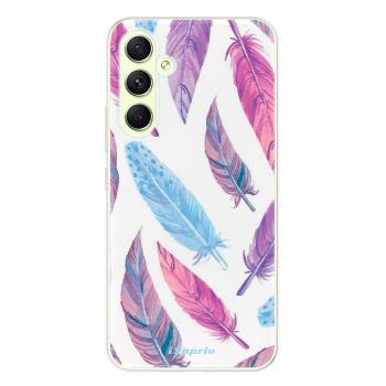 Odolné silikonové pouzdro iSaprio - Feather Pattern 10 - Samsung Galaxy A54 5G