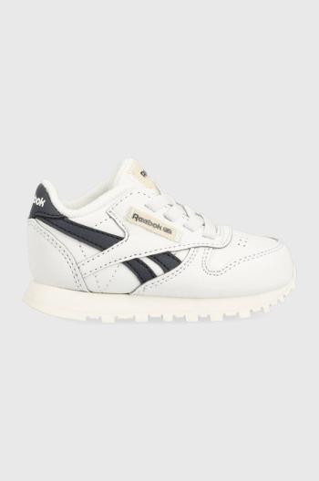 Dětské sneakers boty Reebok Classic CL LTHR bílá barva