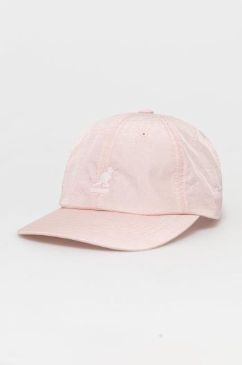 Čepice Kangol růžová barva, hladká