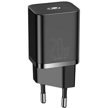 Baseus Super SI set adaptéru USB-C 20W a kabelu USB-C do Lightning 1m, černá (TZCCSUP-B01)