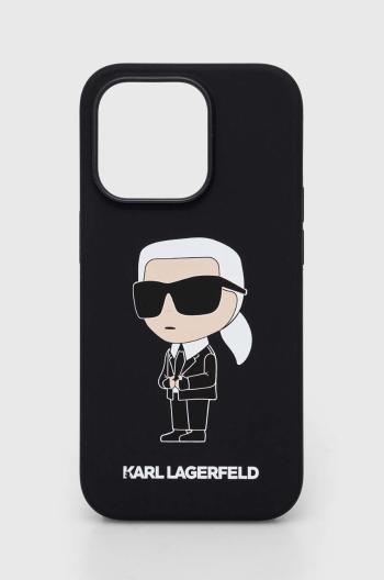 Obal na telefon Karl Lagerfeld iPhone 14 Pro 6,1'' černá barva