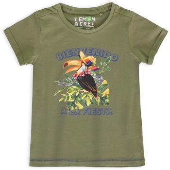 Chlapecké tričko z BIO bavlny LEMON BERET BIENVENIDO khaki Velikost: 116-122