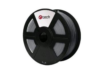 Tisková struna (filament) C-TECH, ABS, 1,75mm, 1kg, stříbrná, 3DF-ABS1.75-S