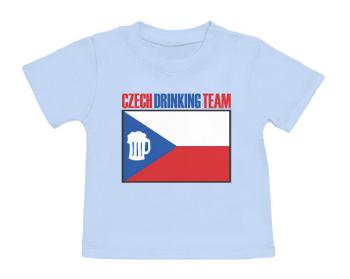 Tričko pro miminko Czech drinking team