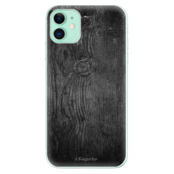 Odolné silikonové pouzdro iSaprio - Black Wood 13 - iPhone 11