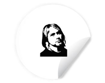 Samolepky kruh Kurt Cobain