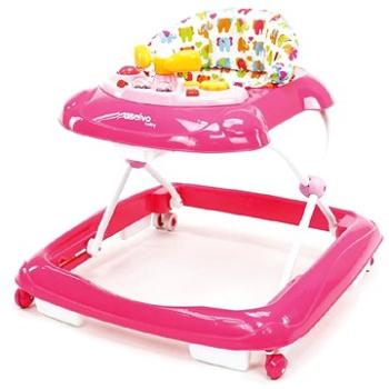 ASALVO BABY WALKER chodítko pink elephants (8435195917048)