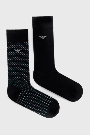 Ponožky Emporio Armani Underwear pánské, černá barva