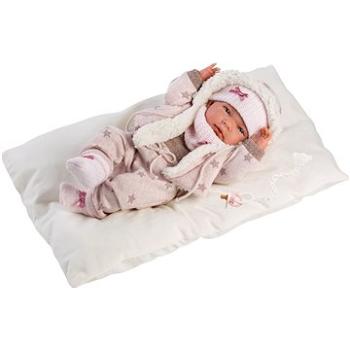 Llorens 73882 New Born Holčička - realistická panenka miminko s celovinylovým tělem - 40 cm  (8426265738823)