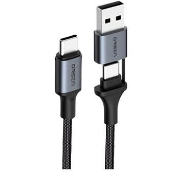 Eloop Orsen S8 Type-C to USB-C + USB-A Cable 100W 1.5m Black (S8_Black)