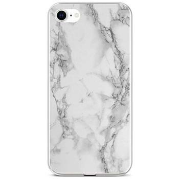 TopQ Kryt STYLE iPhone SE 2022 silikon Mramor bílý 74140 (Sun-74140)
