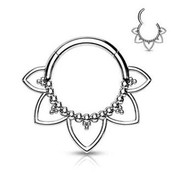 Šperky4U Ocelový piercing do nosu - septum - NS0033-ST
